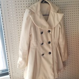 White pea coat
